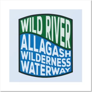 Allagash Wilderness Waterway Wild River wave Posters and Art